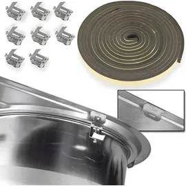 stabilo-sanitär Calypso XL rund links Einbauspüle Edelstahl Handbetätigung 900 x 470 mm