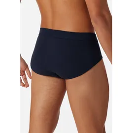 SCHIESSER Slip unifarben blau XXL 4er Pack
