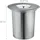 Relaxdays Einbaumülleimer 8 l Silber