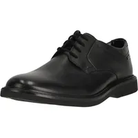 CLARKS Schnürschuh CLARKS "Atticus", Herren, Gr. 40, schwarz, Leder,
