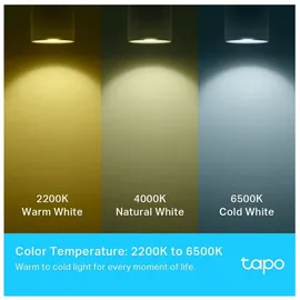 TP-Link Tapo L630 GU10 (2 Stück) Intelligente LED Lampe, RGB