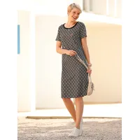Classic Basics Jerseykleid Shirtkleid Mehrfarbig Braun 44