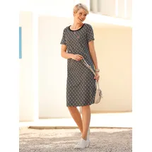 Classic Basics Jerseykleid Shirtkleid Mehrfarbig Braun 44