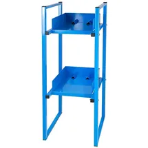 ADB Fassregal für 2x 60 Liter-fässer, Lichtblau RAL 5012