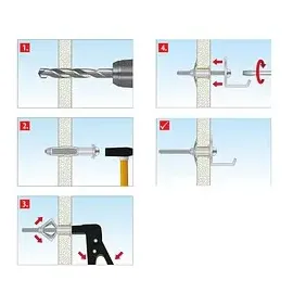 TOX Metall-Hohlraumdübel-Sortiment Acrobat Set, 60 tlg.