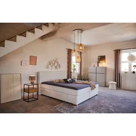 Jockenhöfer Gruppe Boxspringbett Romy, Cordstoff, 7-Zonen-TTFK-Matratze, KS-Topper, Echtholzfüße, beige (beige 426, 07) Boxspringbett Boxspringbetten ohne Bettkasten Bestseller