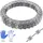 Vevor Natodraht 75 m (5 Rollen x 15 m) Stacheldraht Spirale Sperrdraht Stacheldrahtzaun (0,51 mm) scharfe Klingen und (ca. 4 mm) dicke Kerndrähte