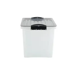 Rotho Compact Aufbewahrungsbox 39,5 x 27,5 x 27 cm 1-tlg. grau/transparent