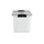 Rotho Compact Aufbewahrungsbox 39,5 x 27,5 x 27 cm 1-tlg. grau/transparent