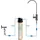 BieTal BieTal® Untertisch Wasserfilter Aktivkohle Set 1-Wege Hahn Schwarz Wasserstop