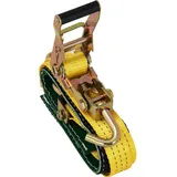 MSW 4 Spanngurte Ratsche Autotransport Zurrgurt PKW Ratschengurt mit Haken 38,1 mm