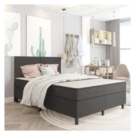 vidaXL Brietta 180 x 200 cm Dunkelgrau