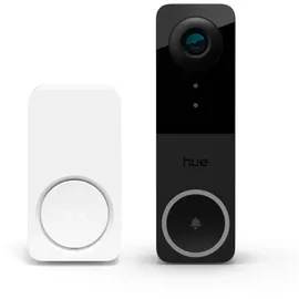 Philips Hue Secure Set Kabelgebundene Türklingelkamera & Gong Schwarz