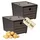 GarPet Kartoffelkiste 2er Set Aufbewahrungsbox Obst Gemüse Zwiebel 40 x 30 x 20 cm braun
