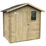 Twig Gerätehaus Capri  (Außenmaß inkl. Dachüberstand  (B x T): 226 x 134 cm, Holz, Natur)