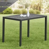 MuCoLa Gartentisch Beistelltisch 46 x 35 x 40 cm Grau