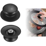 2 Stück Topfdeckelgriff,Pfannendeckel,Topfdeckel Griff,Topfdeckelknopf,Topfgriffe,Topfdeckelgriff Ersatz,Griff für Topfdeckel Universal Topfdeckel,Deckelgriff für Glasdeckel Ersatzteile,Griffschutz