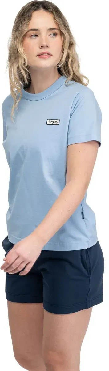 Bergans Logo Cotton Tee Women cool blue (24420) L