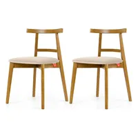 Konsimo Holzstuhl LILIO creme 2er Set