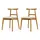Konsimo Holzstuhl LILIO creme 2er Set
