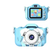 Kinderkamera, 1080P HD 5,1 cm Bildschirm, Kinder-Digitalkamera, mit 32 GB Karte und Silikonhülle, HD-Videokamera für Kinder, Geburtstag, Weihnachten, Kinderspielzeug, Geschenke, Selfie,