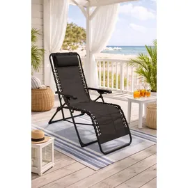 DEGAMO NIZZA Relaxsessel 58 x 70 x 110 cm schwarz