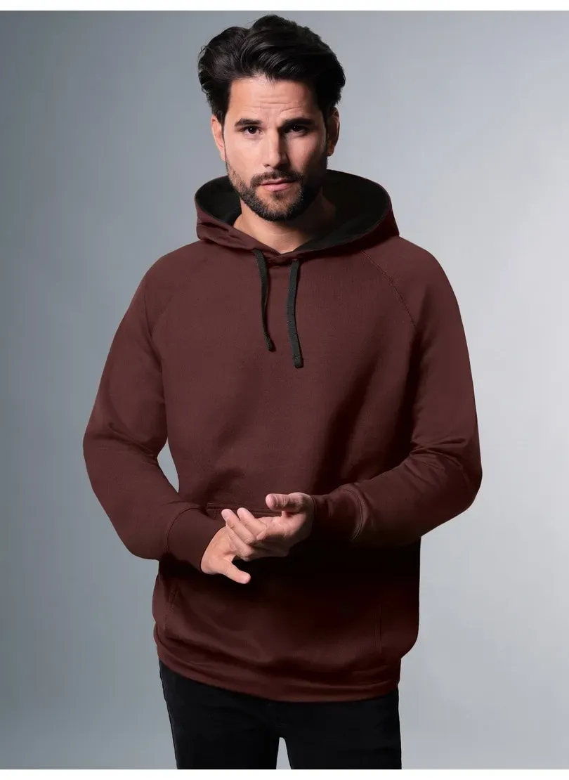 Trigema Kapuzensweatshirt »TRIGEMA Kapuzensweatshirt aus Biobaumwolle« Trigema kastanie M