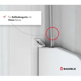 BAUHELD Gurtwickler Mini Aufputz 14mm Schwenkbar Weiß