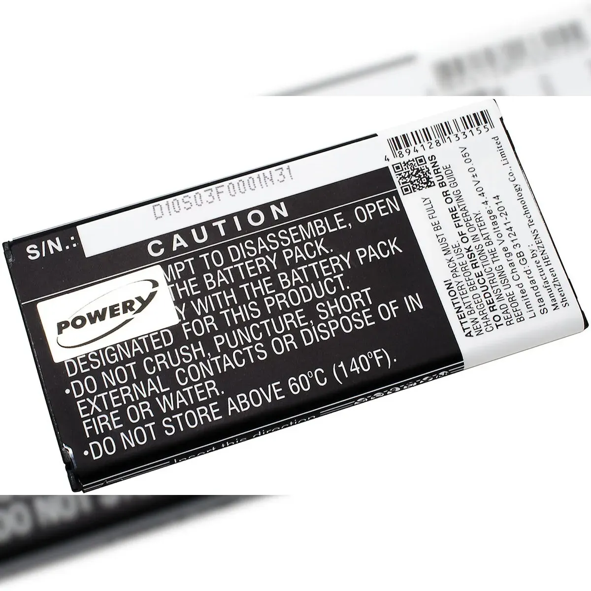 Powery Akku für Smartphone Samsung Galaxy Xcover 4 / SM-G390 / Typ EB-BG390BBE