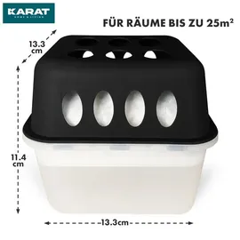 Karat Luftentfeuchter Hava 4er-Set Schwarz