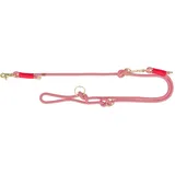Trixie Soft Rope, L-XL, 2 m /13 mm, rot - verstellbare Hundeleine für große Hunde aus gewebtem Tau, 3-Fach längenverstellbar - 1985303