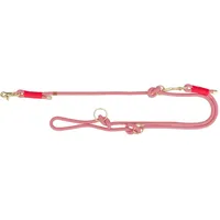 Trixie Soft Rope, L-XL, 2 m /13 mm, rot - verstellbare Hundeleine für große Hunde aus gewebtem Tau, 3-Fach längenverstellbar - 1985303