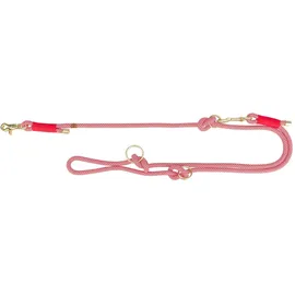 Trixie Soft Rope, L-XL, 2 m /13 mm, rot - verstellbare Hundeleine für große Hunde aus gewebtem Tau, 3-Fach längenverstellbar - 1985303
