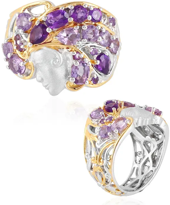 Amethyst-Silberring (Gems en Vogue)