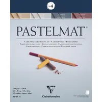 Clairefontaine Zeichenblock Pastelmat 12 Blatt 24 x 30 cm 360 g dunkelblau/hellblau/rot/gelb