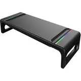 Antec CyberDeck RGB Laptop & Monitor Ständer, Notebook Ständer, schwarz