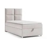 Best For Home Boxbett, Creme, Textil, Rechteckig, 100x200 cm, Schlafzimmer, Betten, Boxspringbetten