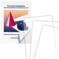 Transparentpapier Kugel und Kegel 70 g/qm, 1 Block