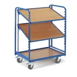 ROLLCART Eurokastenwagen mit 2 neigbaren Ladeflächen in Buchendekor 410x620mm