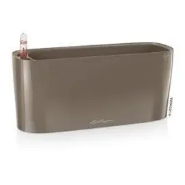 LECHUZA Delta 10 Komplettset 30 x 11 x 13 cm taupe hochglanz