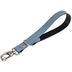 Das Hantler Handgelenkband Stahl blau / Messing