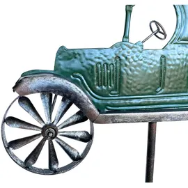 DanDiBo Ambiente Gartenstecker Oldtimer Auto XL 160 cm Grün