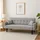 Hti-Living HTI-Living, Sofa + Bettsofa, Modernes Schlafsofa 3-Sitzer Grau Klappsofa mit Schlaffunktion Couch inklusive 2 Zierkissen