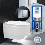 Geberit AquaClean Mera Comfort Komplett-SET Dusch-WC mit neeos Vorwandelement,, 146210111+16791CR#SET, Comfort