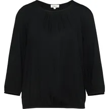s.Oliver Strukturierte Viskose-Bluse mit Raff-Details - 38