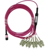 CBO LWL MTP/4xSC Breakout Kabel OM4 5 Meter, Transceiver, Violett