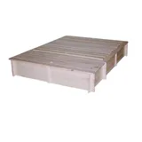 Sandkasten mit Sitzbänken, Deckel und Spielzeugbox Biedrax 140 x 185 x 30 cm Farbe: Natur
