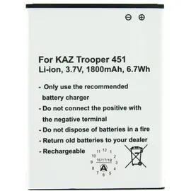Cameron Sino Akku passend für Kazam Trooper 451, TR4501 3,7 Volt 1800mAh