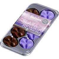 8er Pack Bolsius Aromatic Wax Melts Duftwachs Schmelzblüten - Relax & Rewind