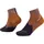 Buff Merino Lightweight Quarter Socken 1 Paar Braun XL